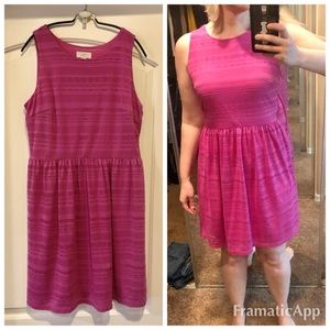 Loft Spring/Summer Bright Pink Dress, size Medium